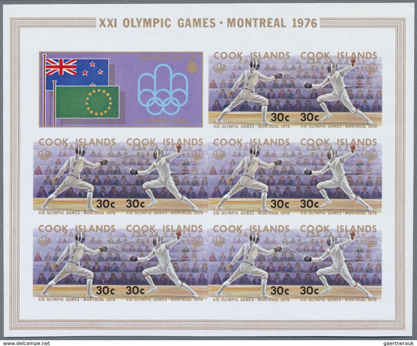 ** Thematik: Olympische Spiele / Olympic Games: 1976, Cook Islands. Complete Olympic Set "Olympic Summe - Autres & Non Classés