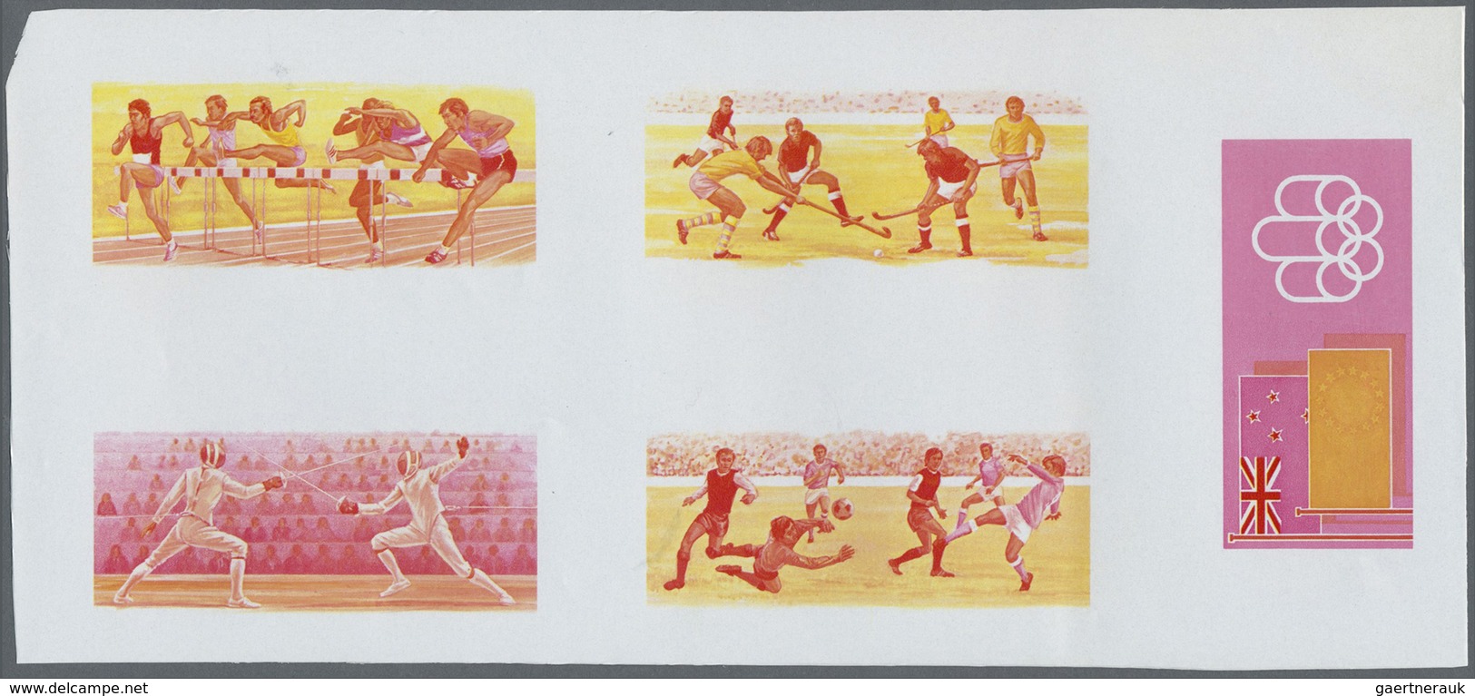 ** Thematik: Olympische Spiele / Olympic Games: 1976, OLYMPIC SUMMER GAMES MONTREAL '76 - 9 Items; Cook - Autres & Non Classés