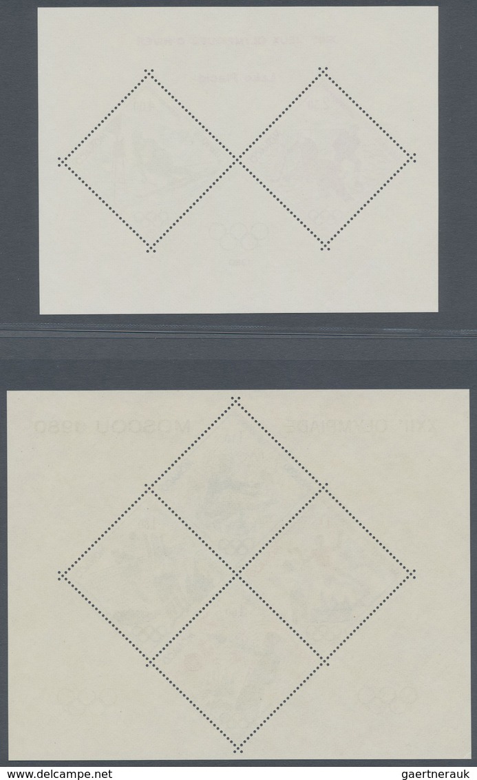 ** Thematik: Olympische Spiele / Olympic Games: 1980, Lake Placid, Monaco Ausgabe 1980 In Zwei Sonder-B - Autres & Non Classés