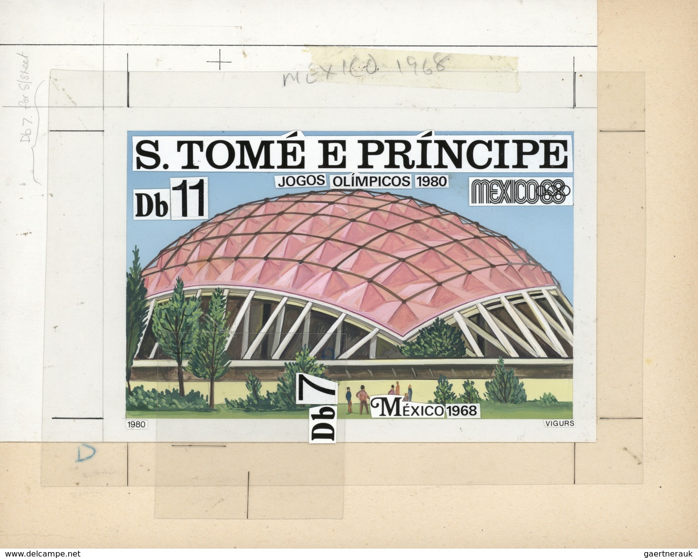 Thematik: Olympische Spiele / Olympic Games: 1980, St. Thomas And Prince Islands For Olympics Lake P - Autres & Non Classés