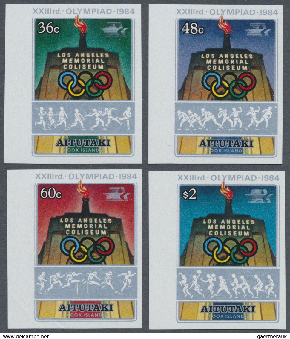 ** Thematik: Olympische Spiele / Olympic Games: 1984, AITUTAKI: Olympic Summer Games 1984 Los Angeles C - Autres & Non Classés