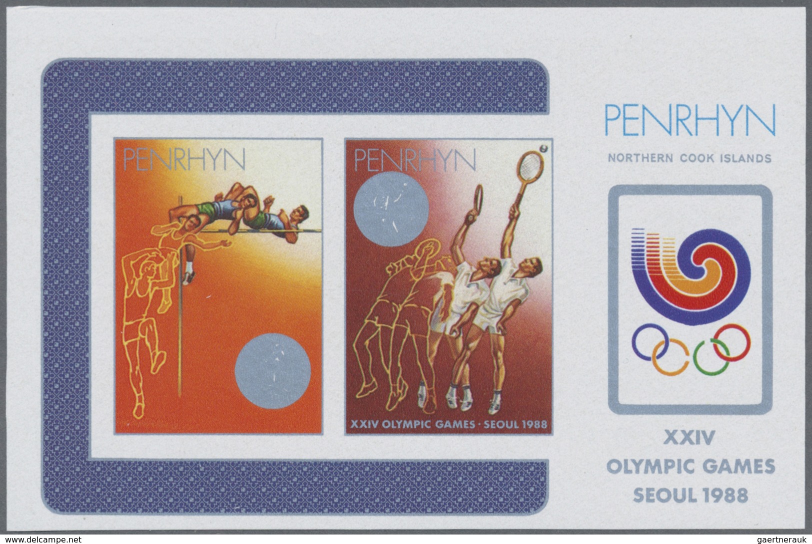 ** Thematik: Olympische Spiele / Olympic Games: 1988, PENRHYN: Summer Olympics Seoul Miniature Sheet (H - Autres & Non Classés