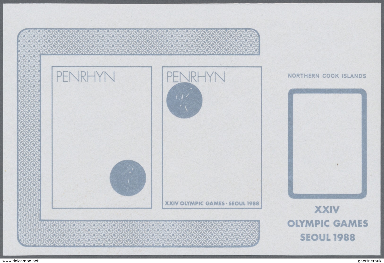 ** Thematik: Olympische Spiele / Olympic Games: 1988, PENRHYN: Summer Olympics Seoul Miniature Sheet (H - Autres & Non Classés