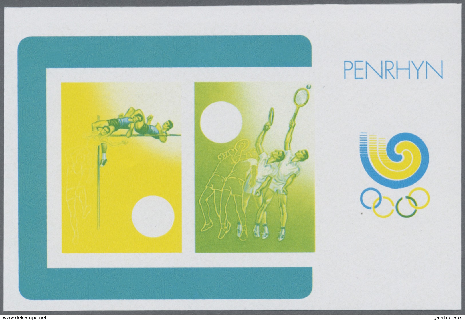 ** Thematik: Olympische Spiele / olympic games: 1988, PENRHYN: Summer Olympics Seoul miniature sheet (H