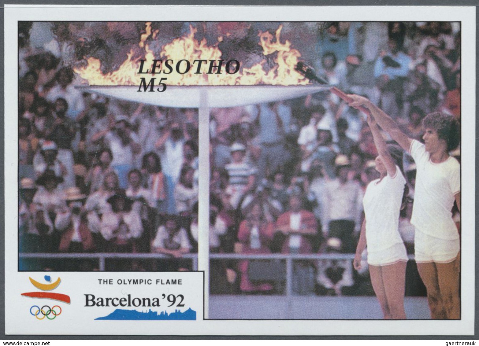 ** Thematik: Olympische Spiele / Olympic Games: 1990, Lesotho. Imperforate Proofs In Issued Colors For - Autres & Non Classés