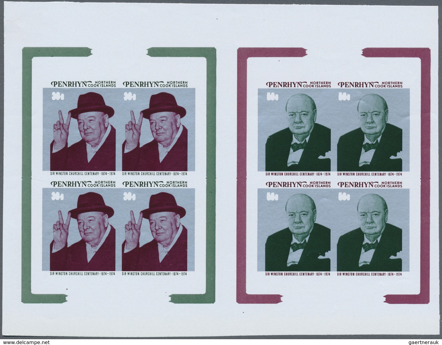 ** Thematik: Persönlichkeiten - Churchill / Personalities - Churchill: 1974, Penrhyn. Sir Winston Churc - Sir Winston Churchill