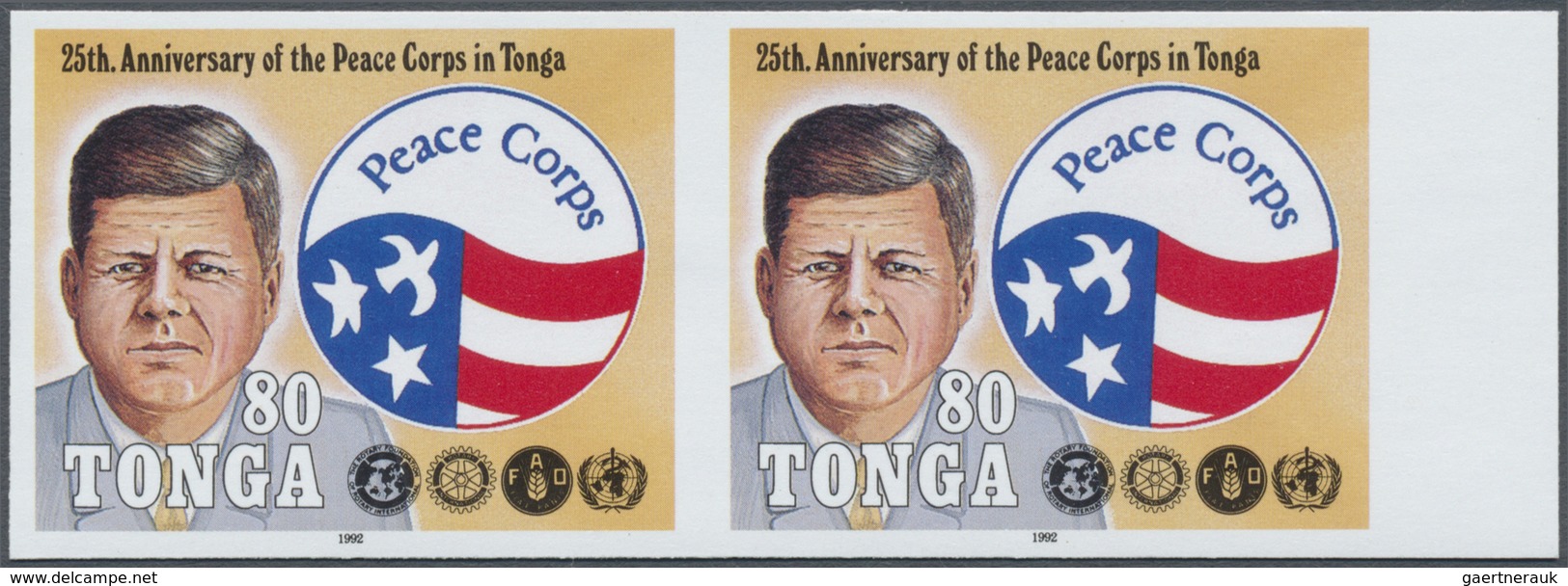 ** Thematik: Persönlichkeiten - Kennedy / Personalities - Kennedy: 1992, TONGA: 25th Anniversary Of The - Kennedy (John F.)