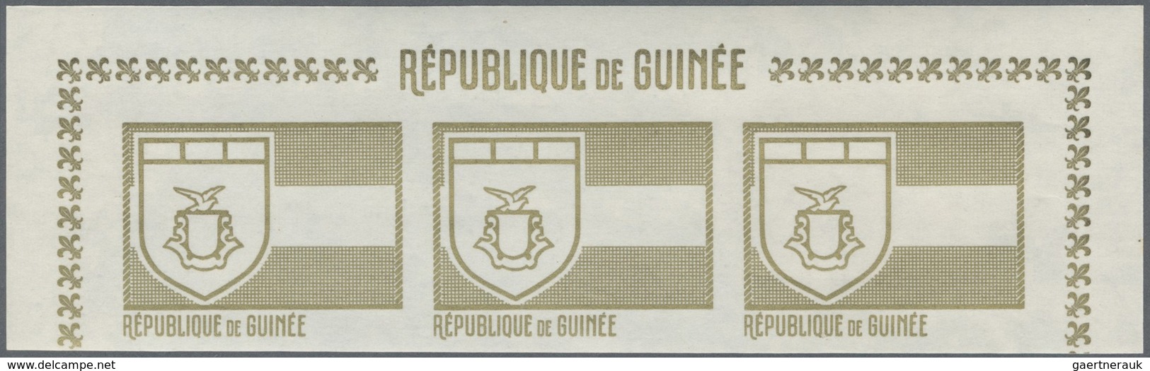 ** Thematik: Pfadfinder / Boy Scouts: 1969, SCOUTS IN GUINEA, Emblem Of The Scouts - 8 Items; Progressi - Other & Unclassified