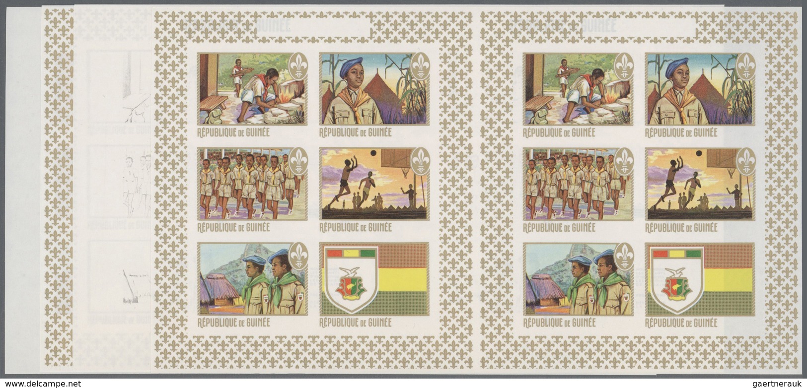 ** Thematik: Pfadfinder / Boy Scouts: 1969, Guinea. Collective, Progressive Proof (8 Phases) For The Mi - Other & Unclassified