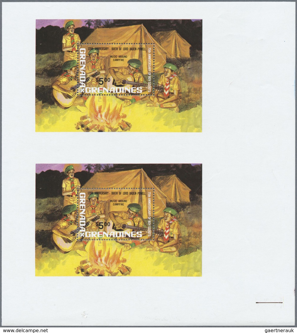 ** Thematik: Pfadfinder / Boy Scouts: 1982, Grenada Grenadines. Two Souvenir Sheets As An Uncut Vertica - Autres & Non Classés