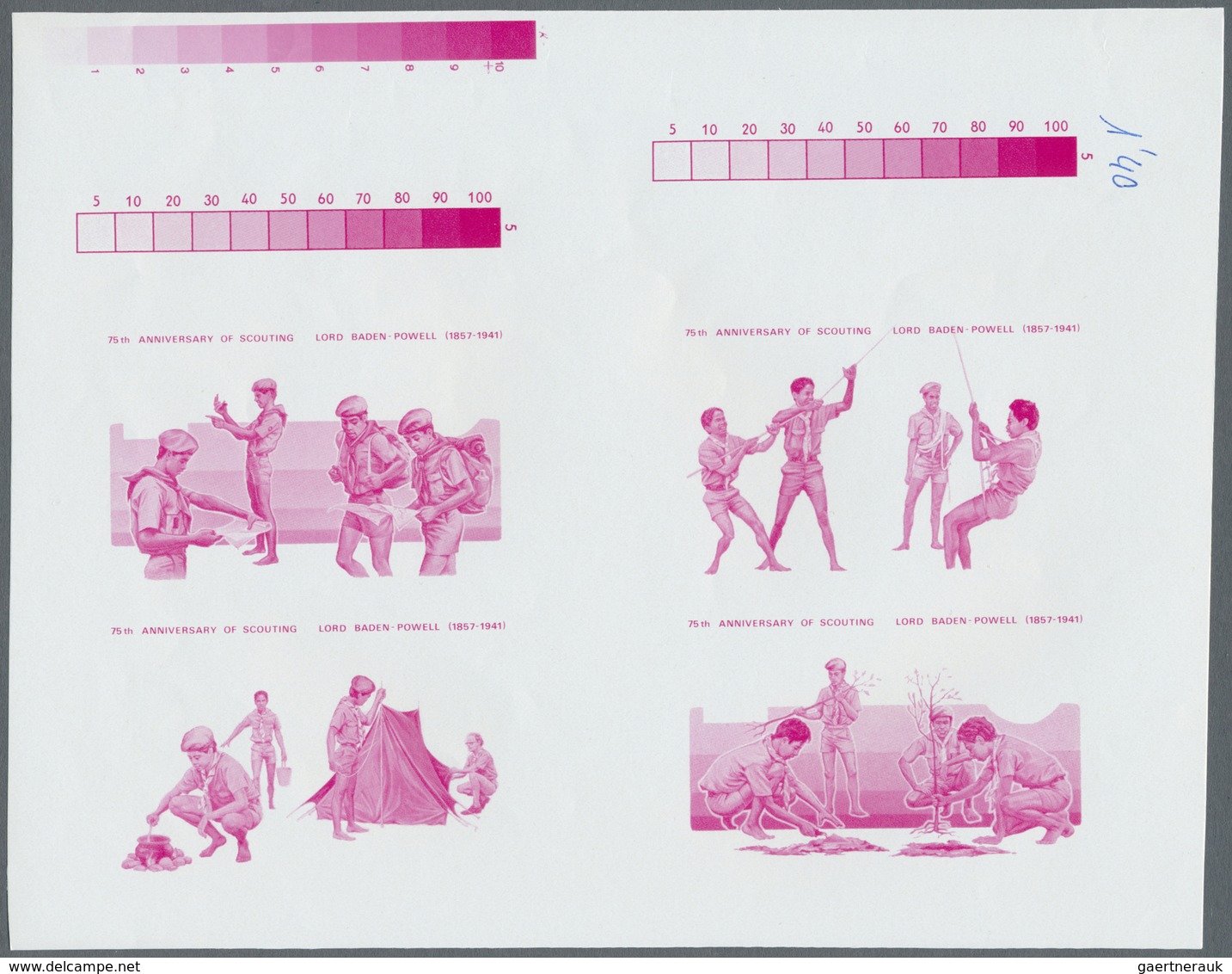 ** Thematik: Pfadfinder / Boy Scouts: 1983, 75th ANNIVERSARY OF SCOUTING - 8 Items; Cook Islands, Colle - Autres & Non Classés