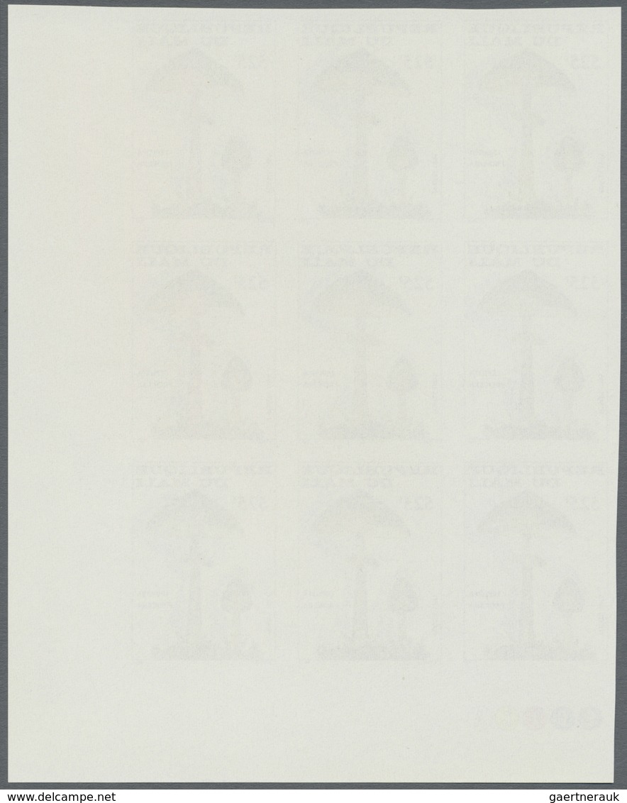 ** Thematik: Pilze / Mushrooms: 1985, MALI: Mushrooms Complete Set Of Four Values In IMPERFORATE Blocks - Champignons