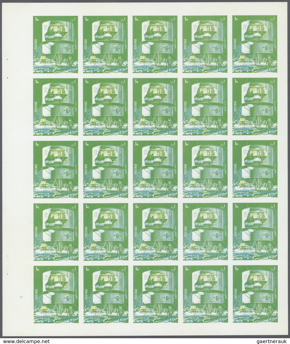 ** Thematik: Raumfahrt / Astronautics: 1972. Sharjah. Progressive Proof (5 Phases) In Complete Sheets O - Autres & Non Classés