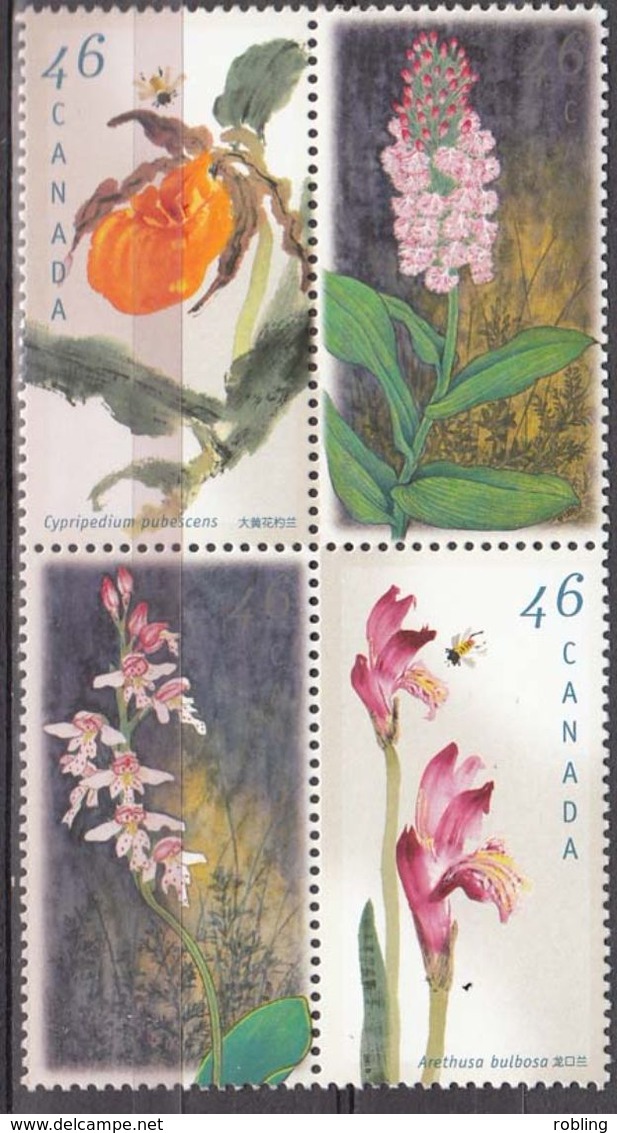 Canada. 1999. Orchids. Michel.1760-63. MNH.24308 - Orchids