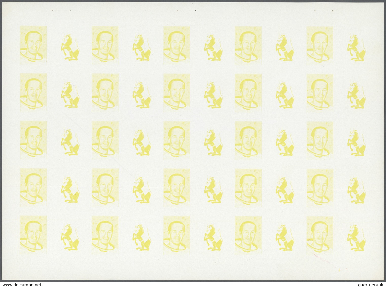 ** Thematik: Raumfahrt / Astronautics: 1972. Sharjah. Progressive Proof (6 Phases) In Complete Sheets O - Autres & Non Classés