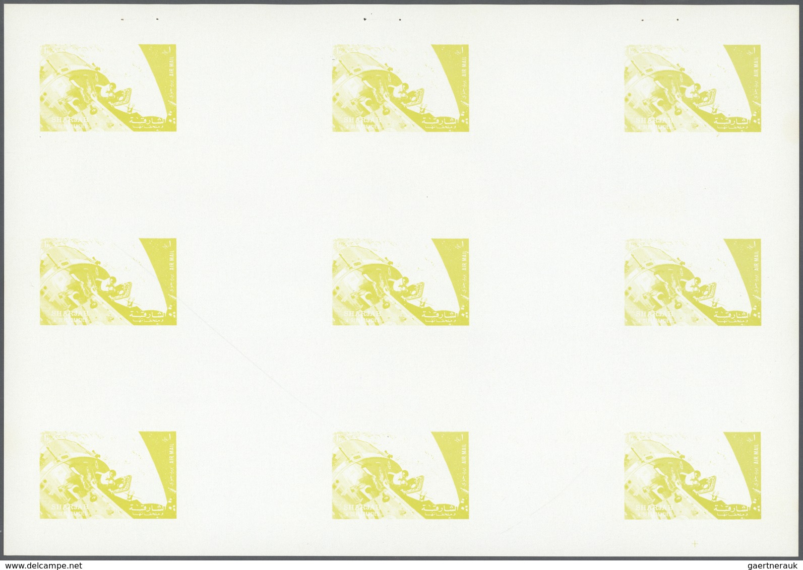 ** Thematik: Raumfahrt / Astronautics: 1972. Sharjah. Progressive Proof (6 Phases) In Complete Sheets C - Autres & Non Classés