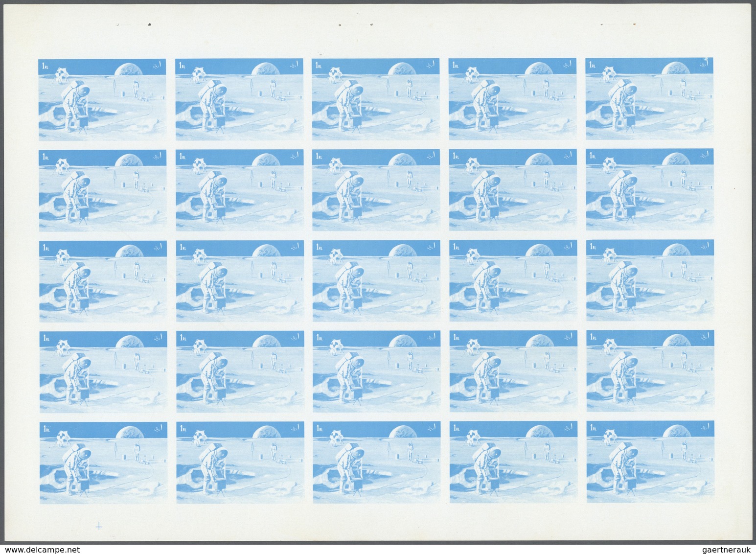 ** Thematik: Raumfahrt / Astronautics: 1972. Sharjah. Progressive Proof (5 Phases) In Complete Sheets O - Autres & Non Classés