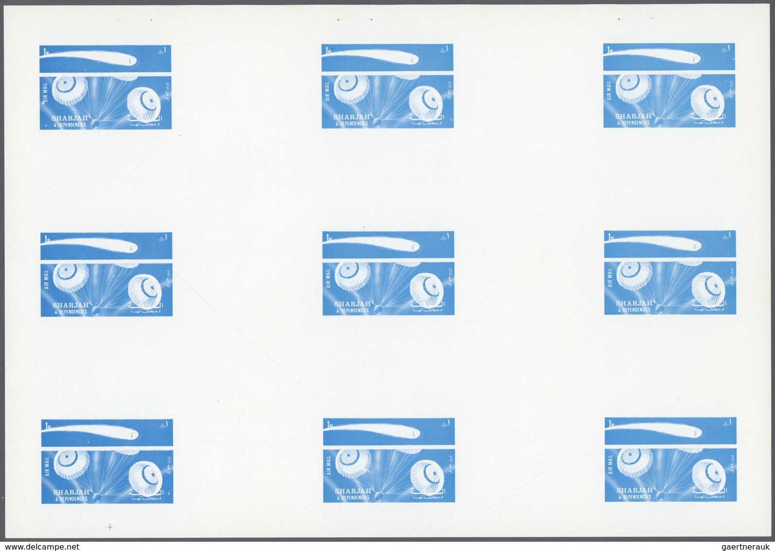 ** Thematik: Raumfahrt / Astronautics: 1972. Sharjah. Progressive Proof (6 Phases) In Complete Sheets C - Sonstige & Ohne Zuordnung