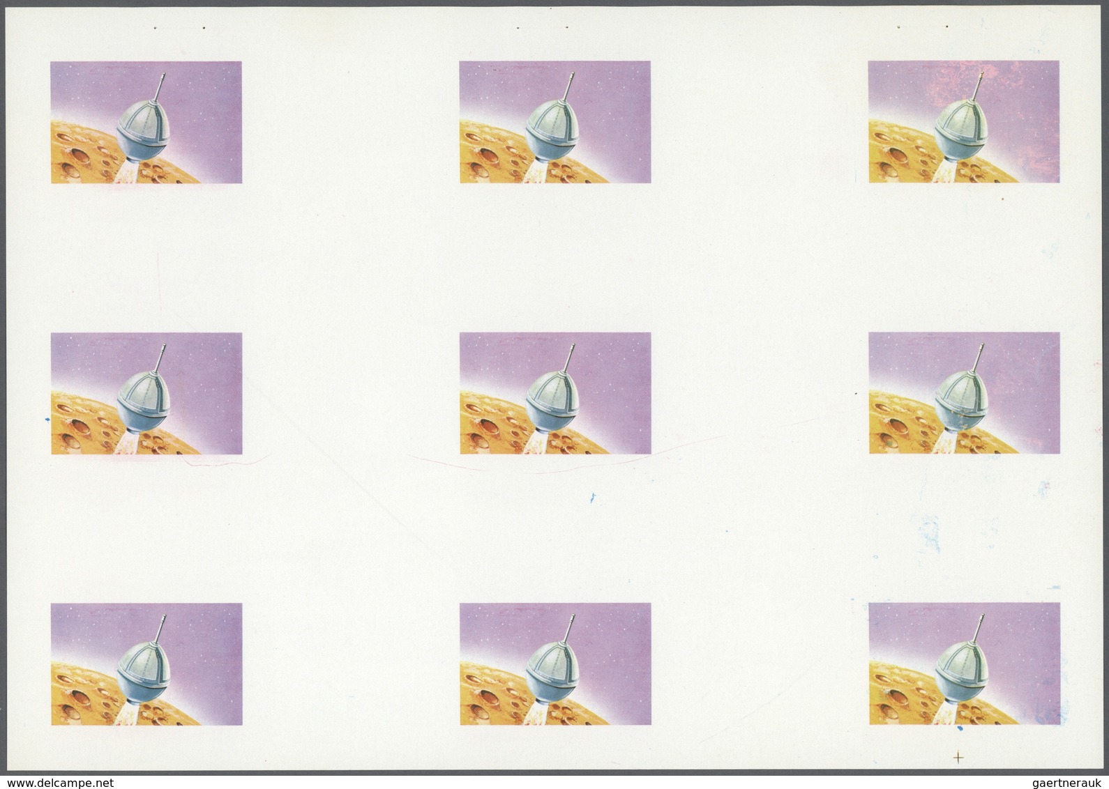 ** Thematik: Raumfahrt / Astronautics: 1972. Sharjah. Progressive Proof (6 Phases) In Complete Sheets C - Autres & Non Classés