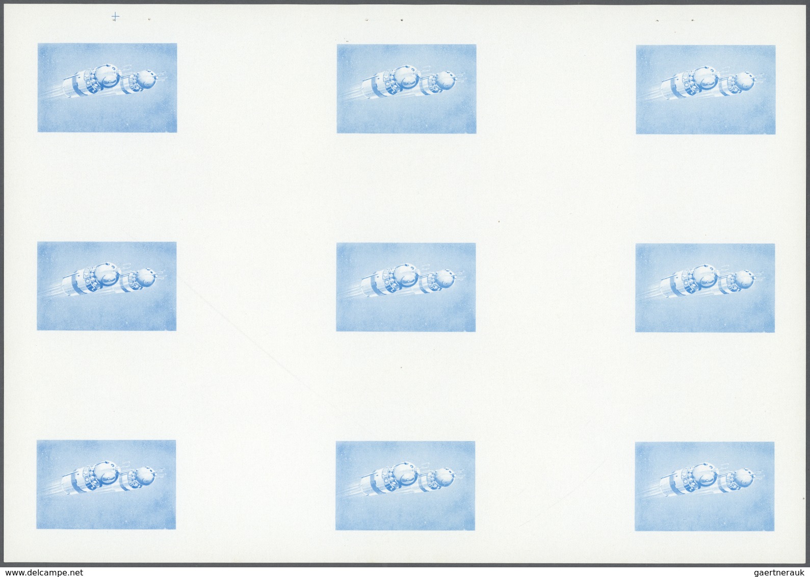 ** Thematik: Raumfahrt / Astronautics: 1972. Sharjah. Progressive Proof (6 Phases) In Complete Sheets C - Autres & Non Classés