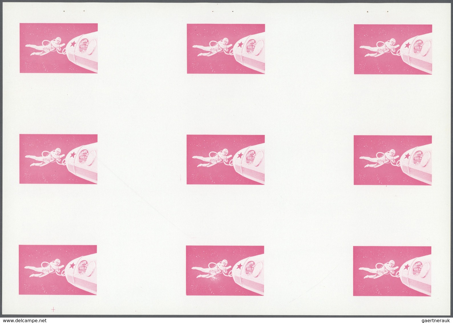 ** Thematik: Raumfahrt / Astronautics: 1972. Sharjah. Progressive Proof (6 Phases) In Complete Sheets C - Autres & Non Classés