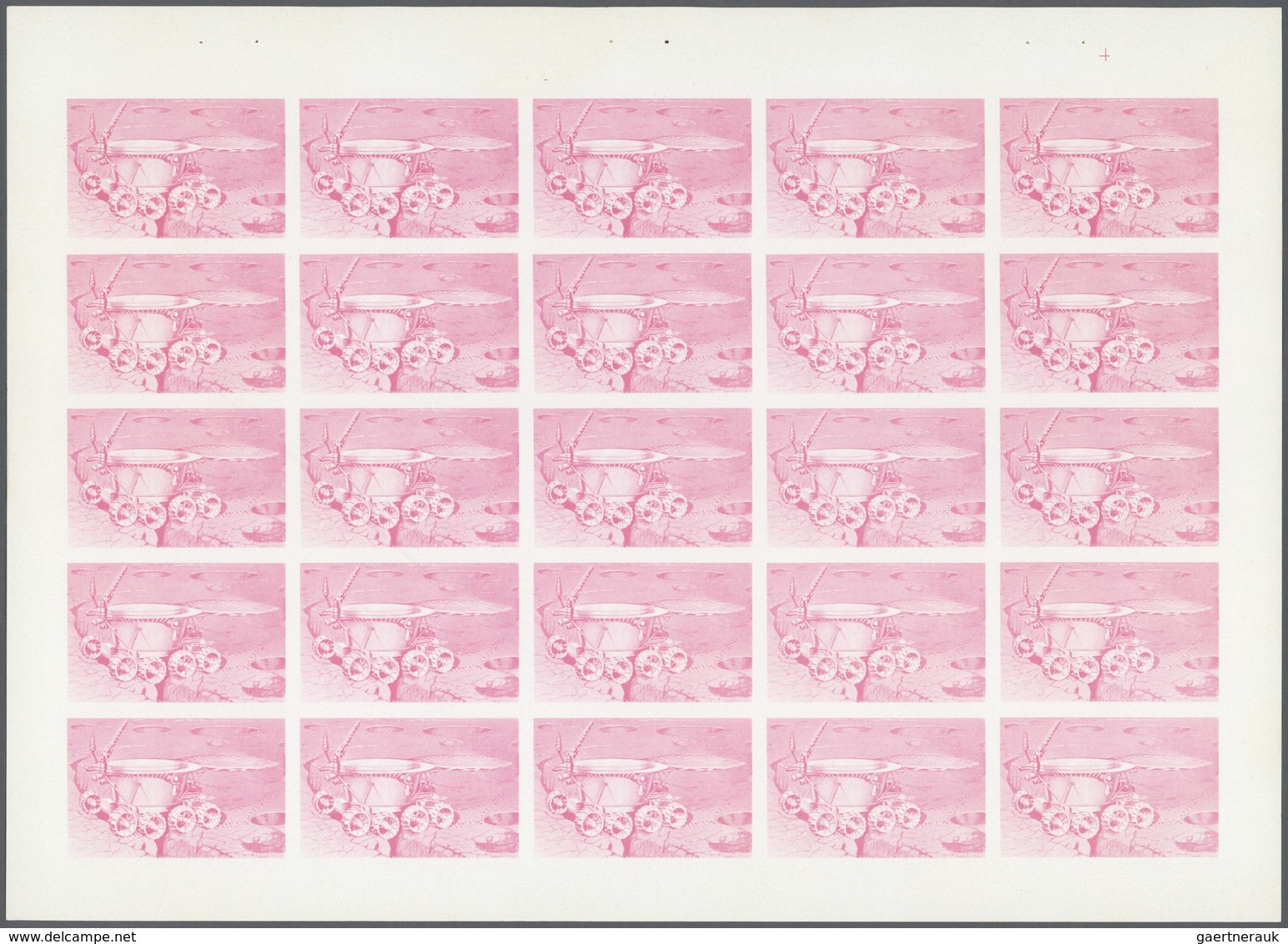 ** Thematik: Raumfahrt / Astronautics: 1972. Sharjah. Progressive Proof (5 Phases) In Complete Sheets O - Autres & Non Classés