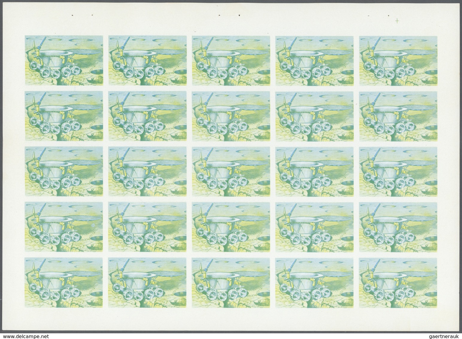 ** Thematik: Raumfahrt / Astronautics: 1972. Sharjah. Progressive Proof (5 Phases) In Complete Sheets O - Autres & Non Classés