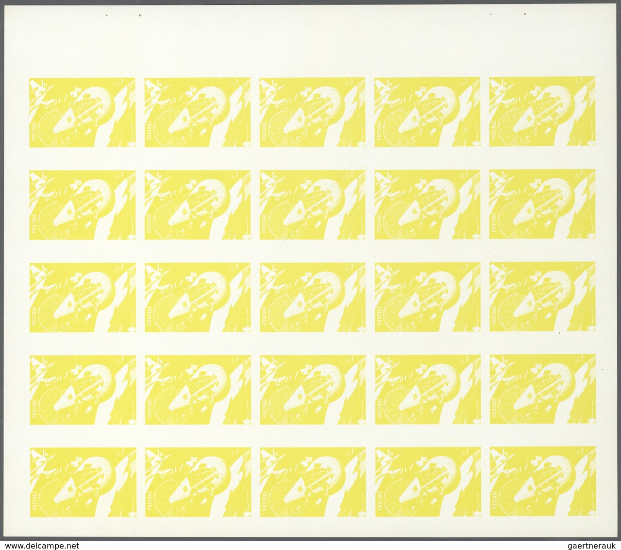 ** Thematik: Raumfahrt / Astronautics: 1972. Sharjah. Progressive Proof (5 Phases) In Complete Sheets O - Autres & Non Classés