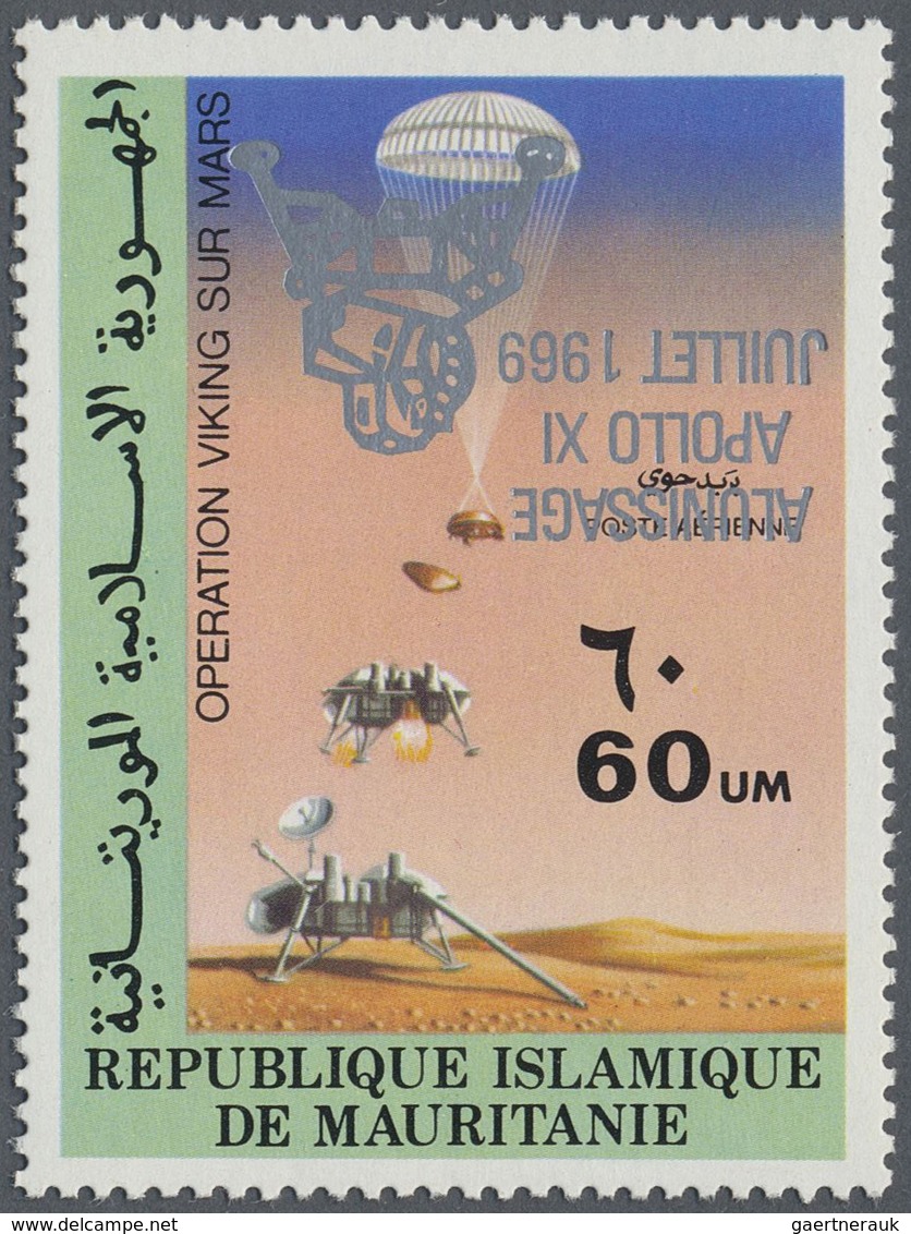 ** Thematik: Raumfahrt / Astronautics: 1979, MAURETANIEN: 10 Years Of Moon Landing Of Apollo 11 60um. W - Andere & Zonder Classificatie