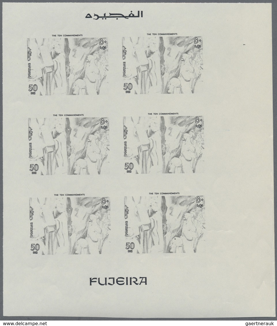 ** Thematik: Religion / Religion: 1970, FUJEIRA: Scenes From The Bible UNISSUED 50dh. Stamp 'Moses And - Autres & Non Classés