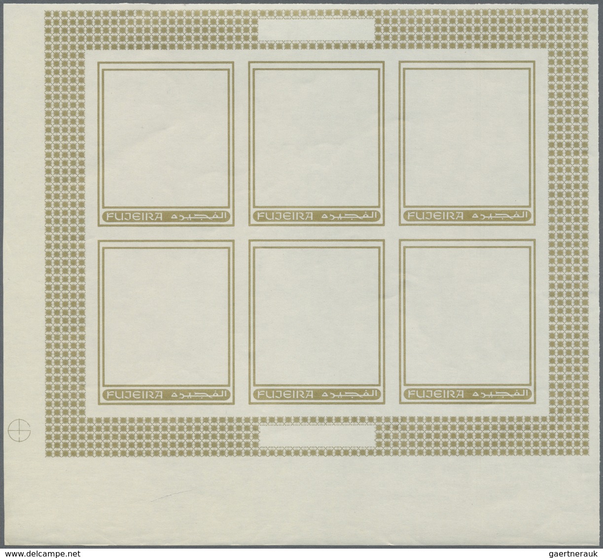 ** Thematik: Religion / Religion: 1970, Fujeira. Progressive Proof (7 Phases) In Miniature Sheets Of 6 - Autres & Non Classés