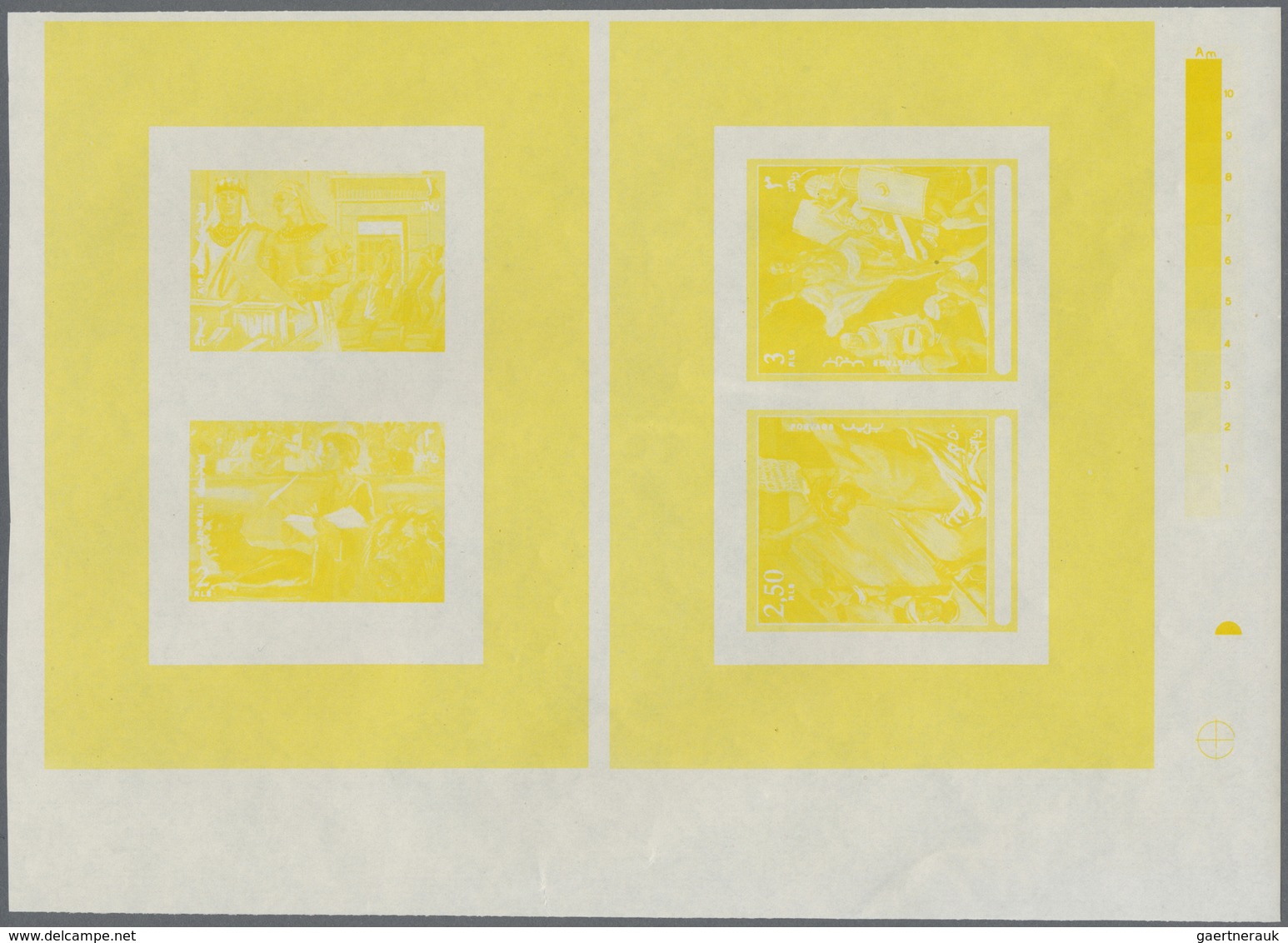 ** Thematik: Religion / religion: 1970, FUJEIRA: Scenes from the Bible two different miniature sheets i