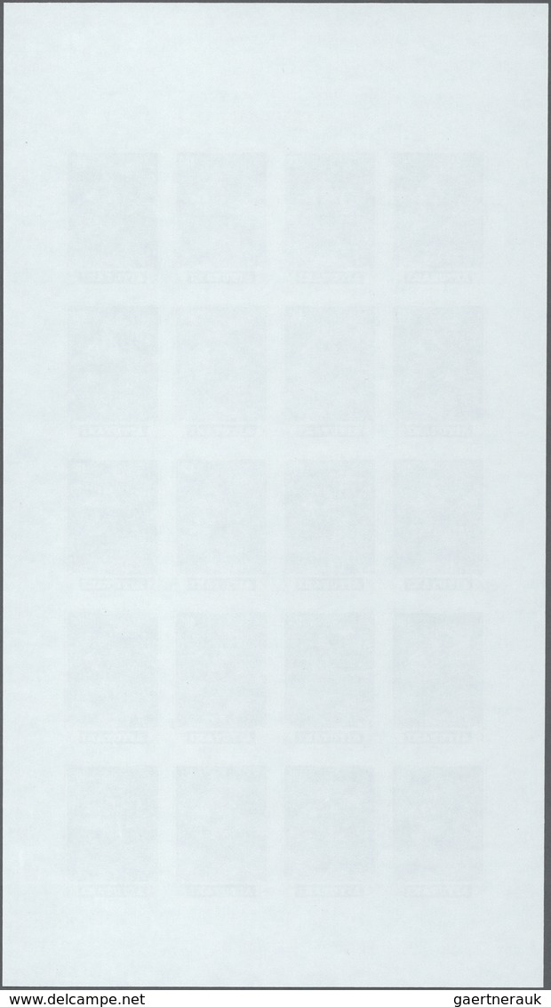 ** Thematik: Religion / Religion: 1981, Aitutaki. Complete Imperforate Proof Sheet Of 20 In Issued Colo - Andere & Zonder Classificatie