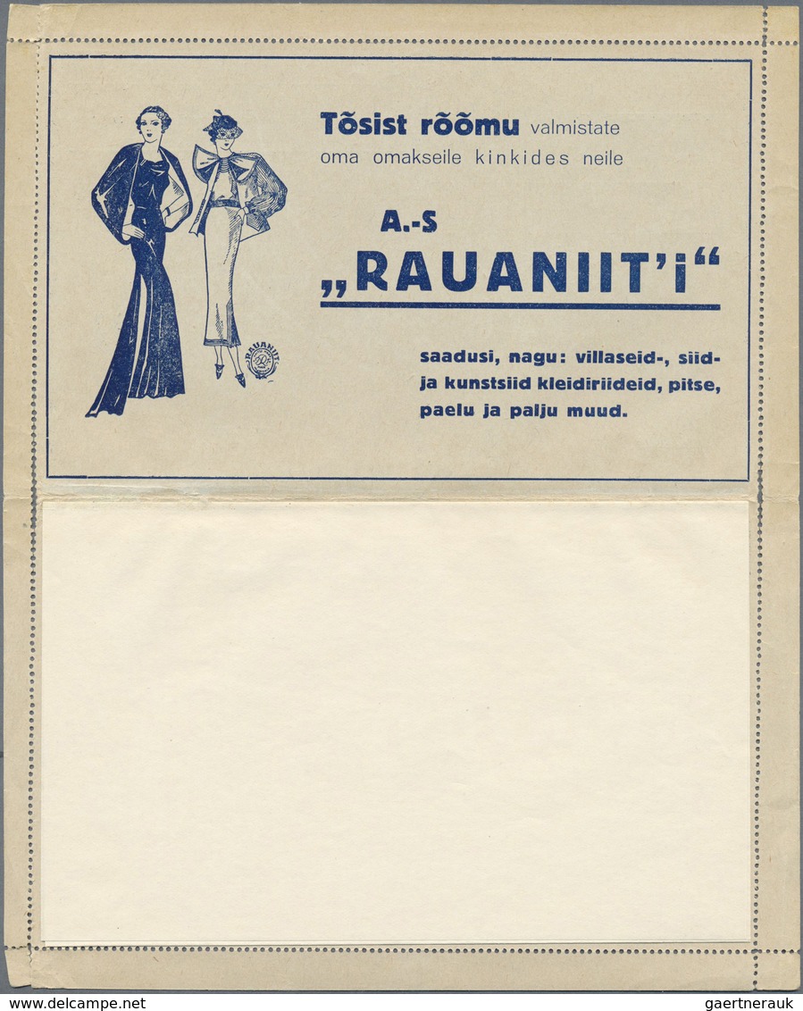 GA Thematik: Rotes Kreuz / Red Cross: 1937, Estonia. PARO Letter Card, Series #17, Unused. Little Tear - Red Cross
