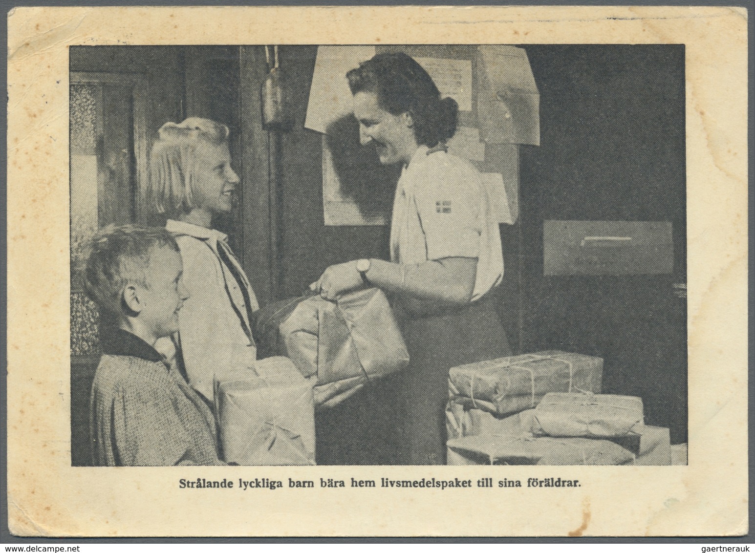 Br Thematik: Rotes Kreuz / Red Cross: 1949, Postkarte Ab HANNOVER 29.6.49 Mit 30 Pfg. Bandaufdruck Nach - Croix-Rouge