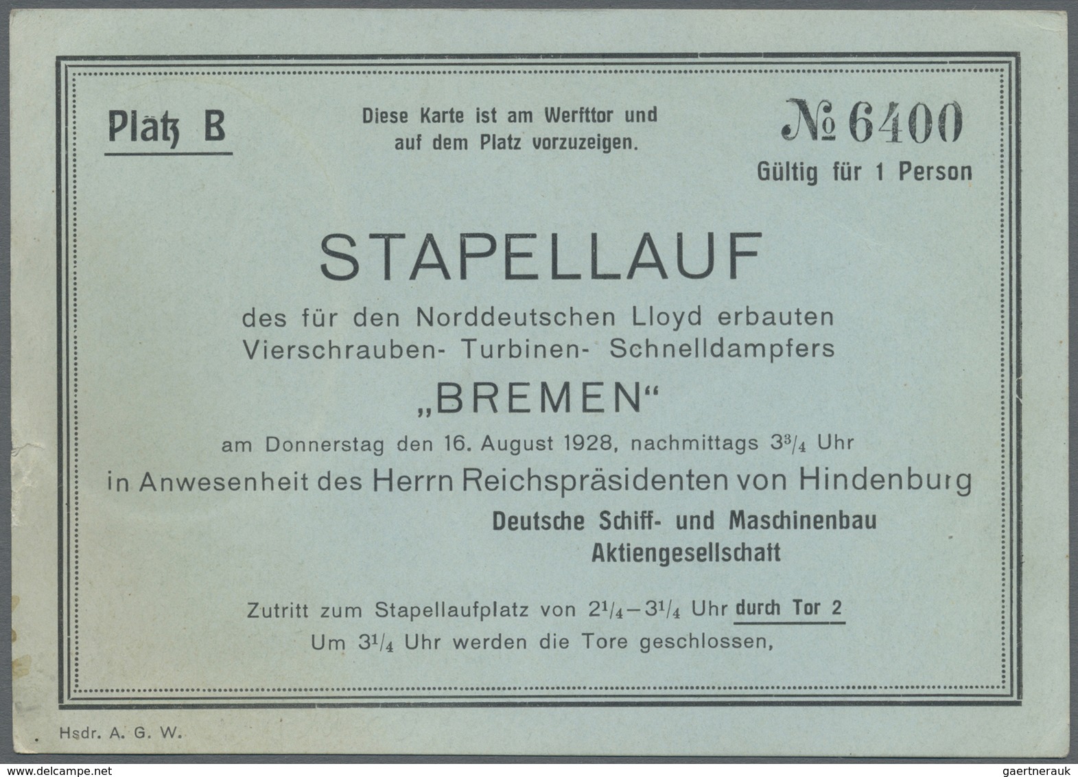 GA/Br Thematik: Schiffe / Ships: 1928, Dt. Reich. Privat-Postkarte 8 Pf Beethoven "Stapellauf Des Lloyd-Sc - Boten