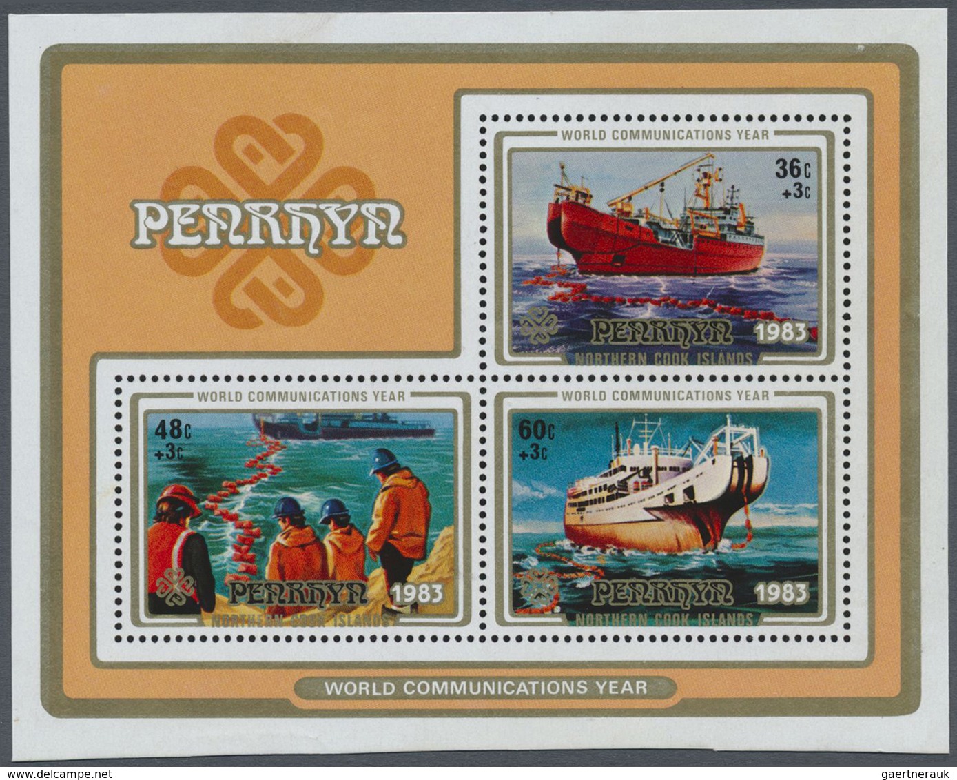 ** Thematik: Schiffe / Ships: 1983, World Communication Year Miniature Sheet With Three Different Stamp - Boten