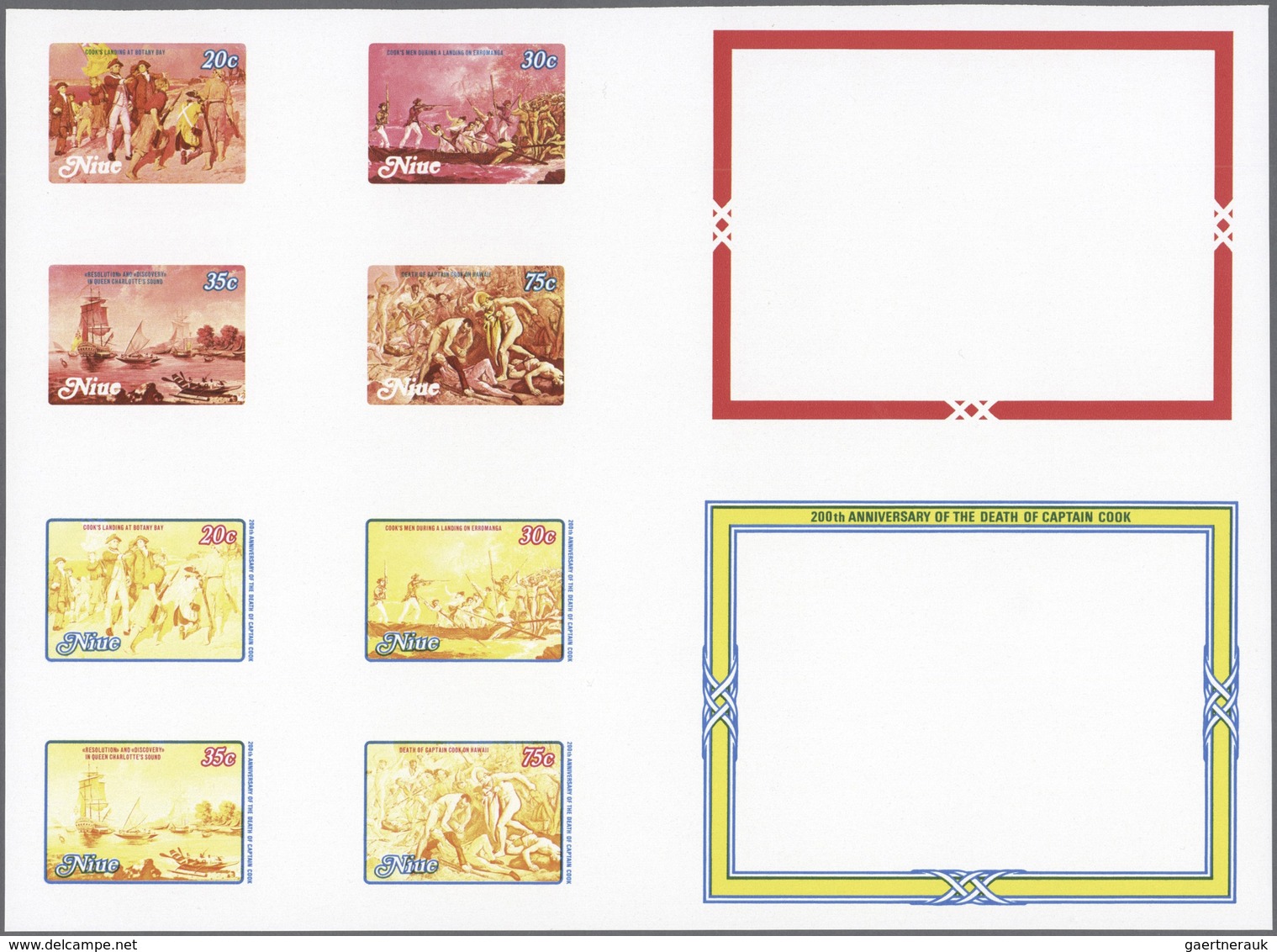 ** Thematik: Seefahrer, Entdecker / Sailors, Discoverers: 1979, NIUE: 200 Years Death Of James Cook Set - Onderzoekers