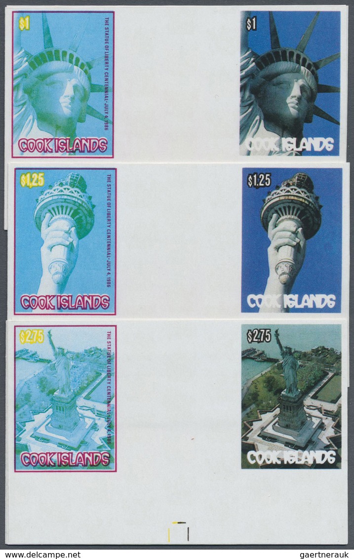 ** Thematik: Sehenswürdigkeiten-Freiheitsstatue / Sights- Statue Of Liberty: 1986, COOK ISLANDS: 100 Ye - Autres & Non Classés