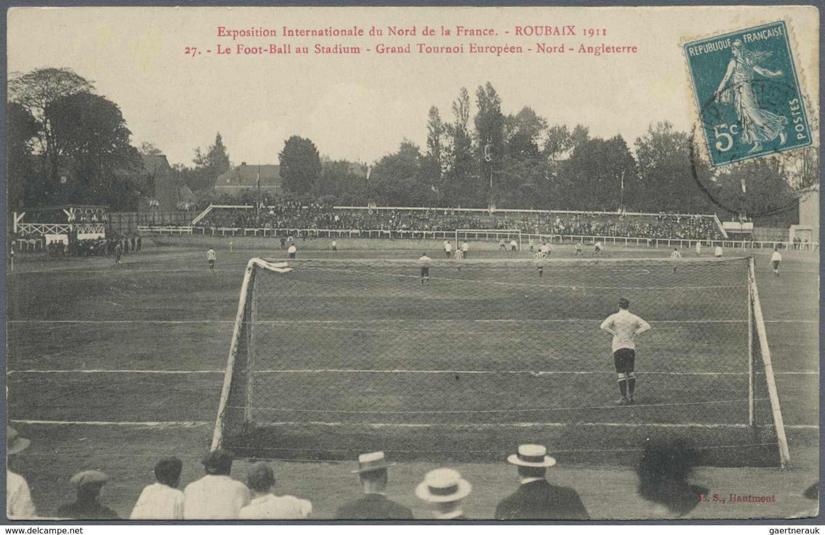 Br Thematik: Sport-Fußball / Sport-soccer, Football: 1911/1924, Partie Mit Fünf Ungebrauchten Und Gebra - Autres & Non Classés