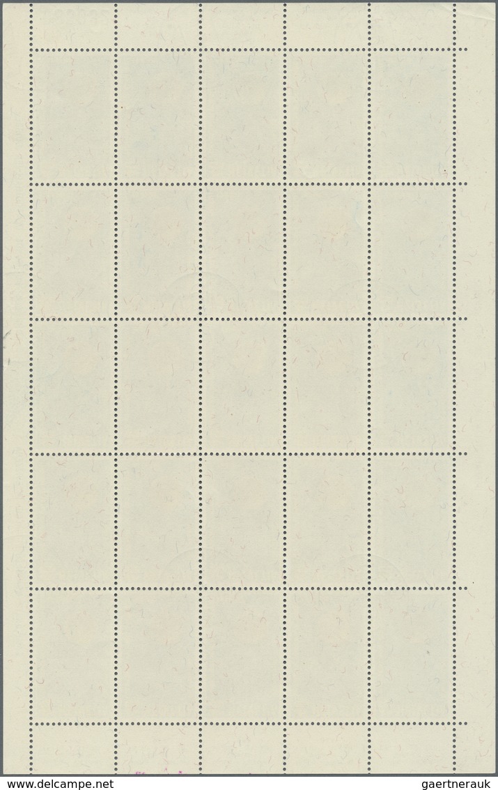 TO Thematik: Sport-Fußball / Sport-soccer, Football: 1954, Schweiz. Kpl. Bogen Fußball-WM-Marke, Gefäll - Andere & Zonder Classificatie