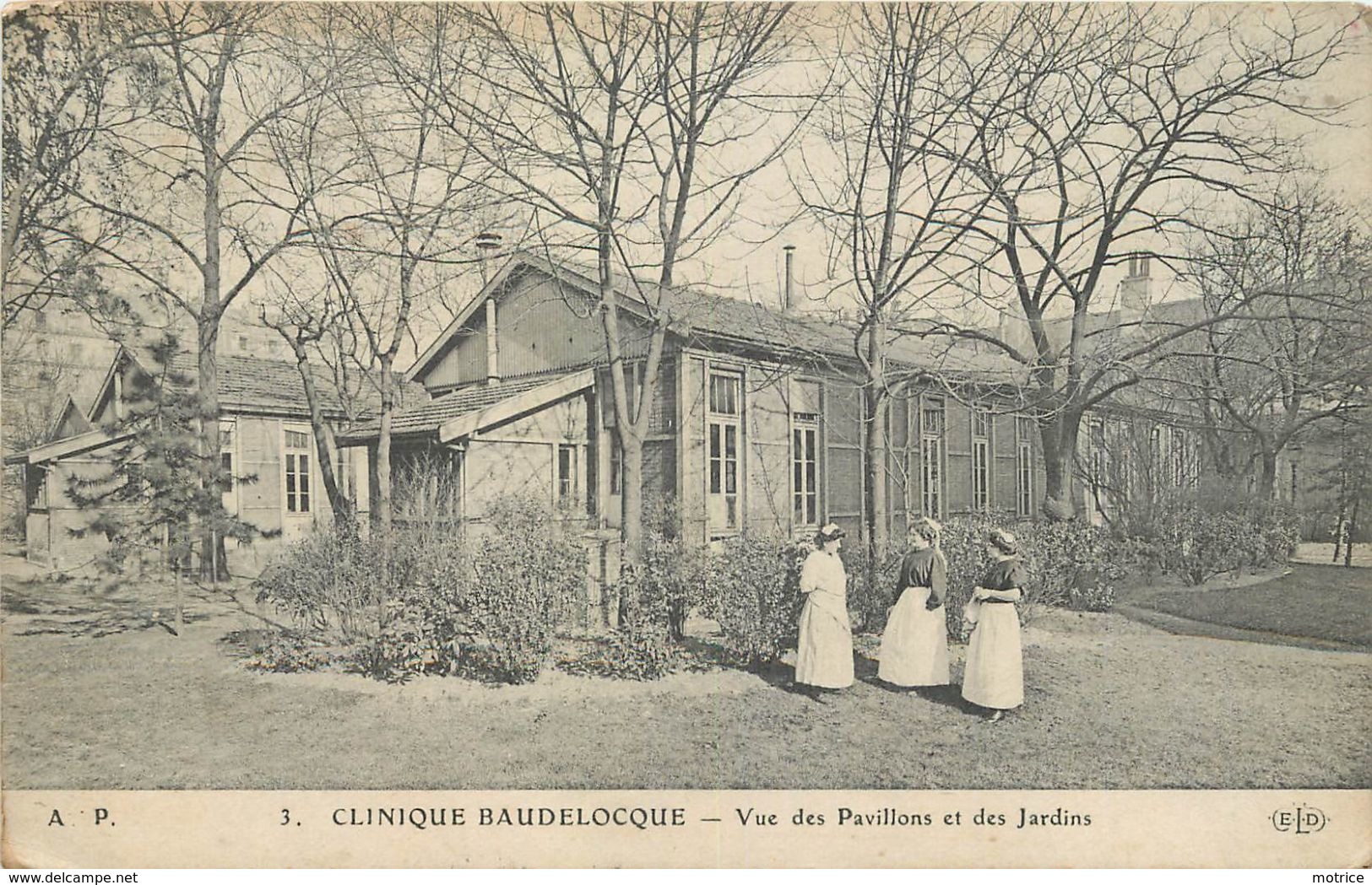 PARIS - Clinique Baudeloque,vue Des Pavillons Et Des Jardins.(ELD éditeur) - Santé, Hôpitaux