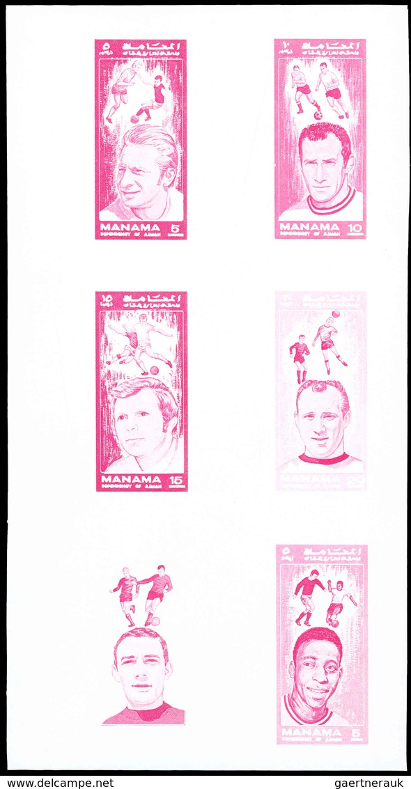 ** Thematik: Sport-Fußball / sport-soccer, football: 1972, Manama: FAMOUS FOOTBALLER - 9 items; collect