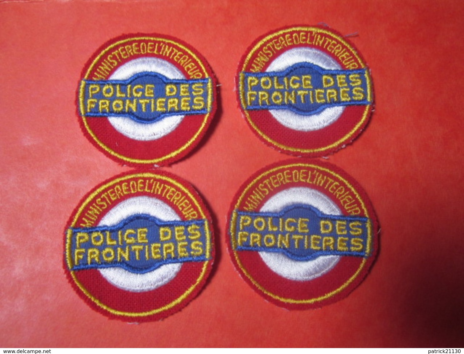 4 ECUSSONS MINISTERE DE L INTERIEUR POLICE DES FRONTIERES DOUANE - Police
