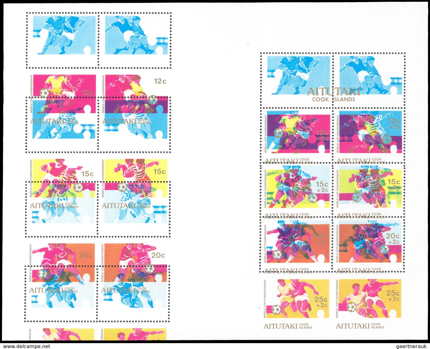 ** Thematik: Sport-Fußball / Sport-soccer, Football: 1981, Aitutaki: SOCCER WORLD CUP SPAIN '82 - 1 Ite - Andere & Zonder Classificatie