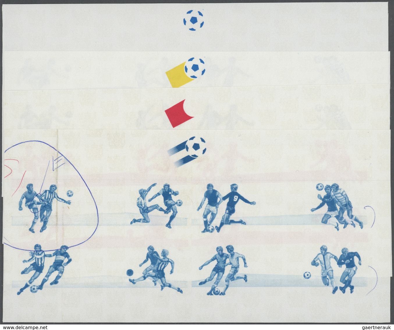 Thematik: Sport-Fußball / Sport-soccer, Football: 1981, SOCCER WORLD CUP SPAIN '82, Playing Scenes - - Autres & Non Classés
