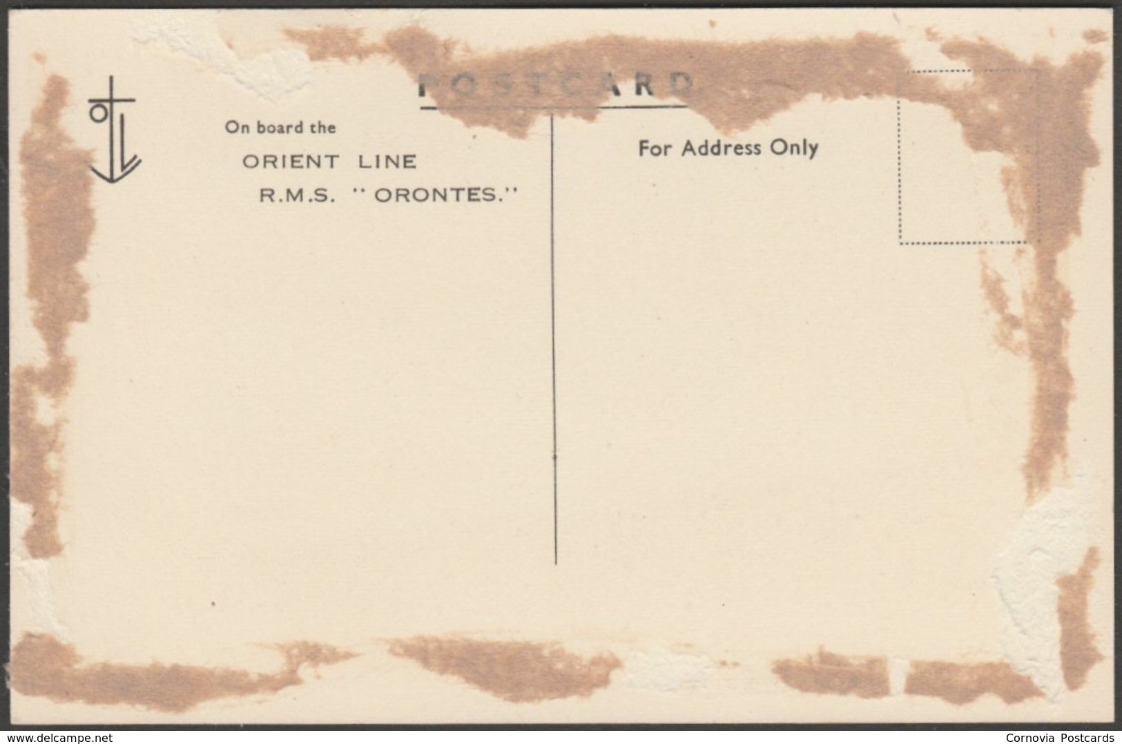 Orient Line RMS Orontes, C.1920 - Orient Line Postcard - Steamers