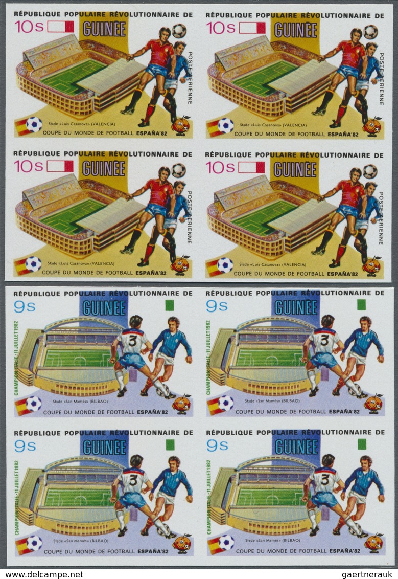 ** Thematik: Sport-Fußball / Sport-soccer, Football: 1982, SOCCER WORLD CUP SPAIN '82 - 7 Items; Guinea - Autres & Non Classés