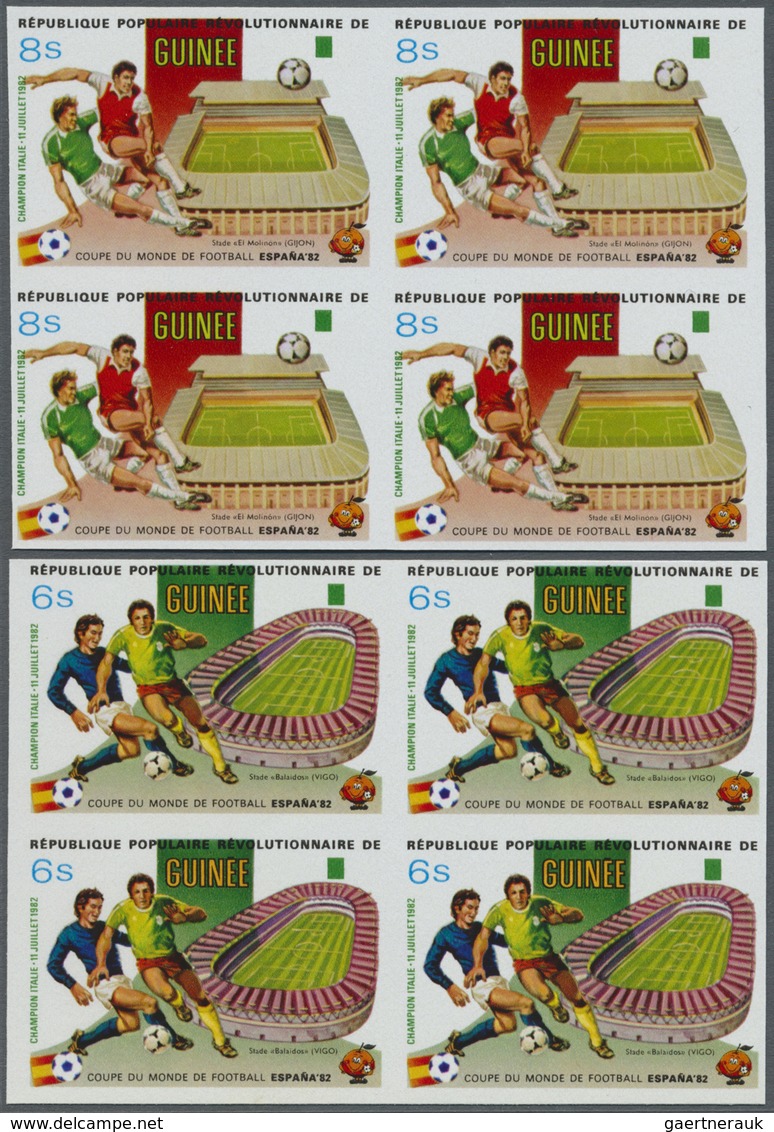 ** Thematik: Sport-Fußball / Sport-soccer, Football: 1982, SOCCER WORLD CUP SPAIN '82 - 7 Items; Guinea - Autres & Non Classés