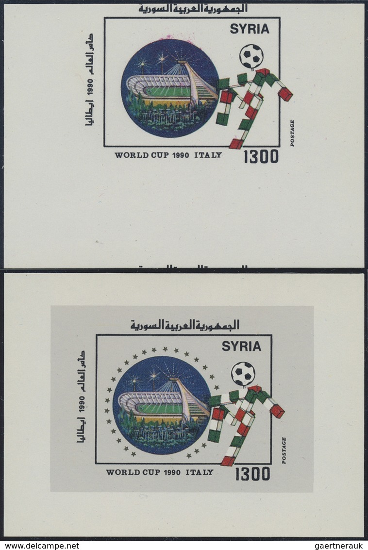 ** Thematik: Sport-Fußball / Sport-soccer, Football: FUSSBALL : 1990, Syria Football S/S Missing Color - Autres & Non Classés